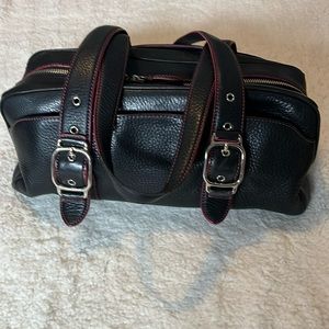 Black and pink leather Cole Haan purse